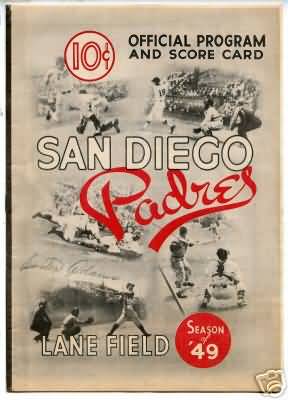 1949 PCL San Diego Padres